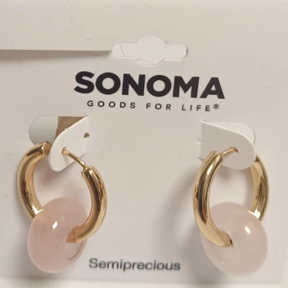 SONOMA SEMIPRECIOUS HOOPS